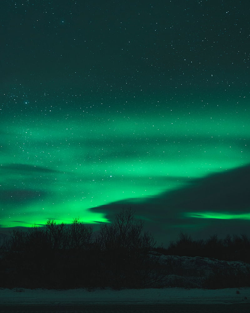 Northern lights in Iceland, 2019 - Instagram @estcethomas